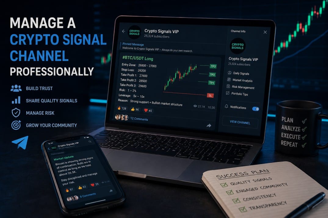 How to Manage a Crypto Signal Channel Professionally