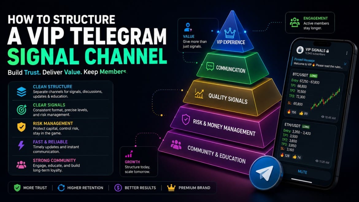 How to Structure a VIP Telegram Signal Channel (Complete 2026 Guide)