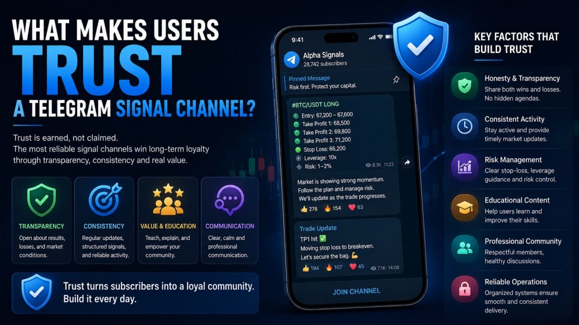 What Makes Users Trust a Telegram Signal Channel in 2026?
