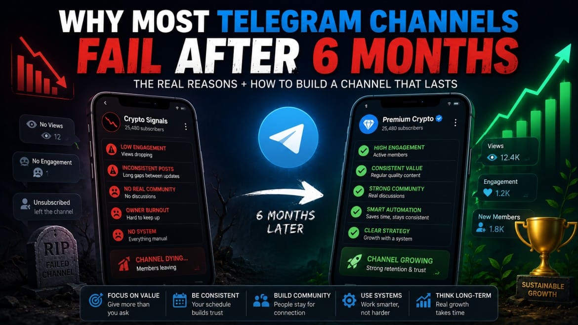 Why Most Telegram Channels Fail After 6 Months