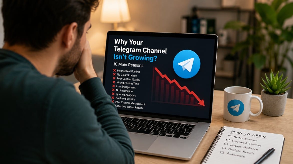 Why Your Telegram Channel Isn’t Growing (10 Main Reasons in 2026)