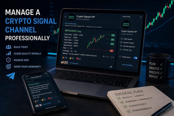 How to Manage a Crypto Signal Channel Professionally