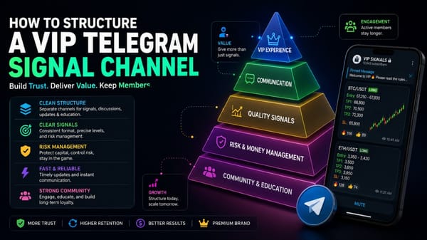 How to Structure a VIP Telegram Signal Channel (Complete 2026 Guide)